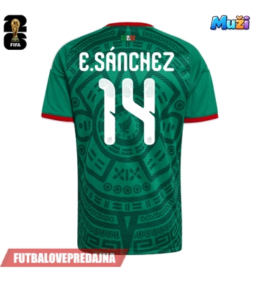 Lacne Muži Futbalové dres Mexiko Erick Sanchez #14 MS 2026 Krátky Rukáv - Domáci